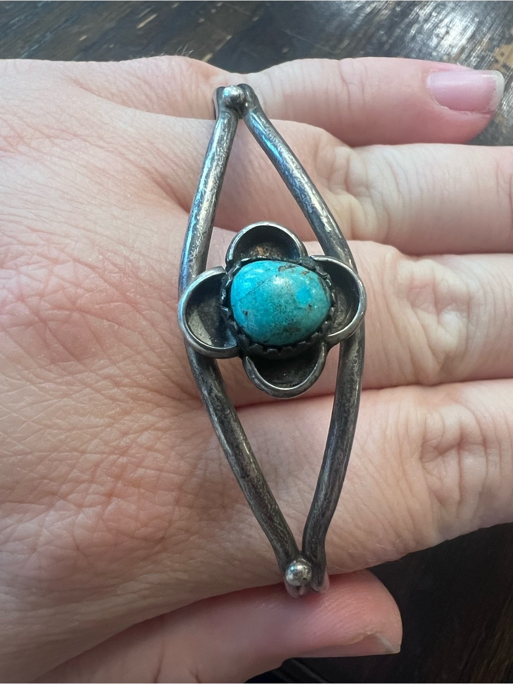 Turquoise and Sterling Silver Cuff Bracelet